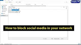 How to block social media in your network.