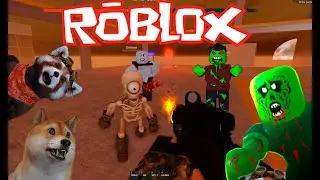 Локи играет в стрелялки🔥 Восстание зомби Роблокс 🔥  Zombie Uprising Roblox.