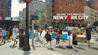 [Full] SUMMER TRAVEL IN NEW YORK CITY 5 - Walking Tour Manhattan NYC, USA, 4K