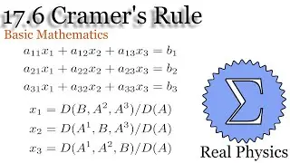 17.6 Cramer's Rule (Basic Mathematics)