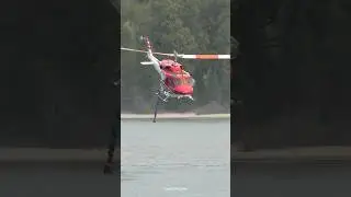 Bell 212 Helicopter - Snorkel Water Pickup - Wildfire Fighting