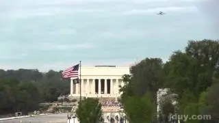 INSANELY CLOSE shots: Space Shuttle Discovery over DC, White House, Capitol, Monuments