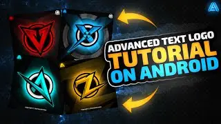 Make Advanced Glowing Text Logo On Android || Make Concept Logo On Android .