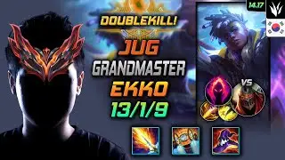 에코 정글 템트리 룬 리치베인 수확 -  Ekko Jungle - 롤 KR 천상계 패치 14.17
