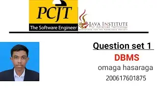 DBMS Question set 1 (Java institute)