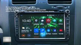 Top quality new Quad core Android 4.4.4 kitkat navigation for Volkswagen, Skoda, Full review. PART 1