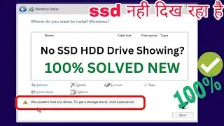 We couldn't find any drives To get a storage driver click load drive| Windows 10/11 install Error