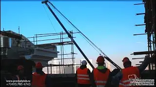 Перенос, установка крана и подъем грузов на крышу. Вентиляционное оборудование.