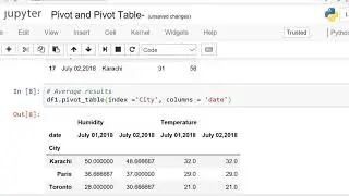 How to make Pivot table in Python