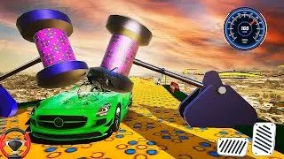 Crazy Ramp Car Stunts Racing Driver Game - GT Mega Ramp Offline Stunt Mode - Android GamePlay #2