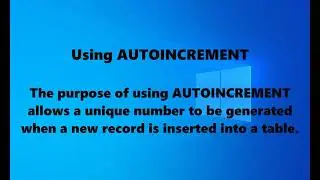 How to use Autoincrement using SQLite