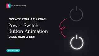 Create This Amazing Power Switch Button Animation Using HTML And CSS | Custom Toggle Switch Button