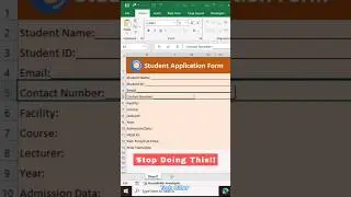 Create a Fillable Field with Underline in Excel - Excel Tips and Tricks