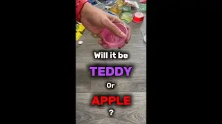 Guess The Slime - Teddy Bear or Apple? | Slime Mixing & Making #ad