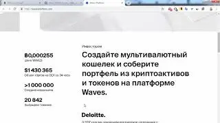 Криптовалюта Waves - простая платформа для создания новых токенов