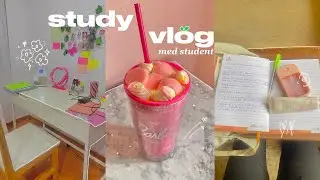 study vlog 🎧 very unproductive uni days, med student life, back to a study routine | aesthetic vlog