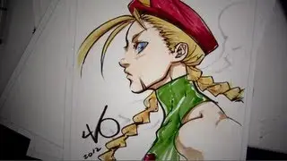 Drawing Cammy (Street Fighter): with Long Vo