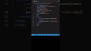 Create and style element with Javascript