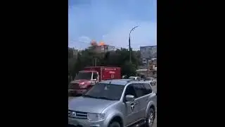 Прилет российского снаряда в дом во время эвакуации в Херсоне