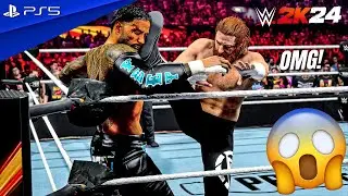 WWE 2K24 - Jey Uso vs. Sami Zayn - IC Championship Match at SummerSlam 2024 | PS5™ [4K60]