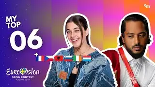 Eurovision 2024 | Top 6 (New: 🇫🇷🇨🇿🇦🇱🇸🇮🇮🇪🇱🇺)