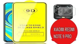 XIAOMI REDMI NOTE 9 PRO. Клеем защитное стекло на камеру  и экран!