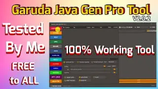 GARUDA JAVA GEN PRO  TOOL v2.0.2  TESTED BY ME//100% WORKING TOOL// Free to ALL.