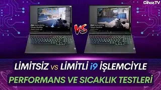 Limitsiz vs 65W vs 75W vs 85W i9 14900HX RTX 4080 Lenovo Legion Pro 7 CS2 ve Cinebench R23 Testleri