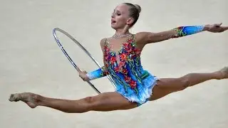 Художественная гимнастика. Классное выступление с обручем.