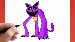 How to draw MONSTER CATNAP | poppy playtime chapter 3