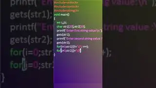 string concatenation || How to concatenate two string without using strcat() function-coding 