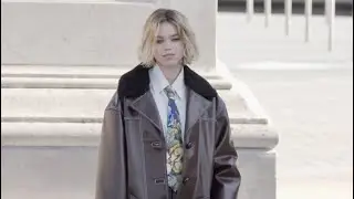 Milly Alcock at the Vuitton Fashion Show in Paris