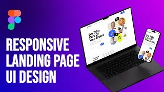 How to design the mobile view for your website in figma. Responsive Landing Page UI Design in Figma.