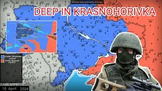 Russian forces advance in Krasnohorivka [16 April 2024]