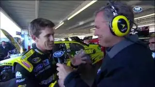 2011 NASCAR Phoenix Kyle Busch Wrecks Carl Edwards Interview