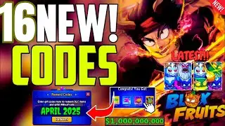 NEW CODES!! ALL WORKING BLOX FRUITS CODES APRIL 2025 | Roblox Blox Fruits