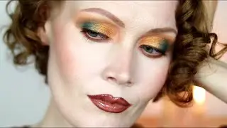 Golden Green Smokey Eye makeup tutorial