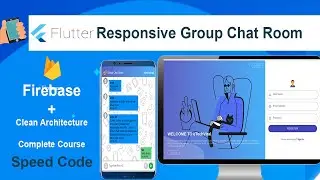 Flutter Responsive Group Chat Room (with Firebase + Clean Architecture)