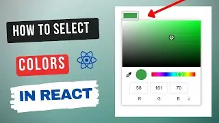React JS Color Picker used in Forms to Submit for APIS - [ Color Picker HTML5 CSS ]