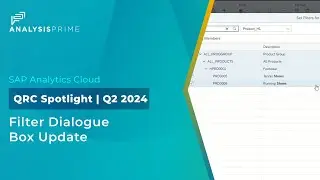 Filter Dialogue Box Update