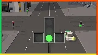 Светофор с доп. секцией без контурных стрелок на основном сигнале. Курс ПДД РФ 2021