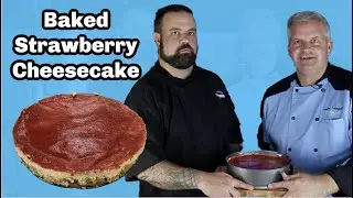 Baked Strawberry Cheesecake | Best Strawberry Cheesecake Recipe