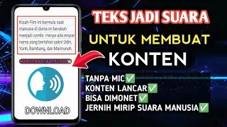 Cara Mengubah Teks Menjadi Suara - Teks To Speech Terbaik  Suara Natural Indonesia