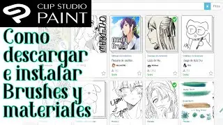 Descargar e instala materiales y brushes extra de Clip Studio Paint 1.9.4 2020 Funciona