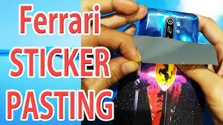 Redmi Note 9 Pro Back panel Cracked Covered On Sticker Pasting