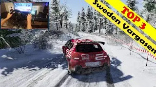 WRC 10 Gameplay Rally Sweden Vargasen - TOP 3 WRC2 | Thrustmaster T300RS - 4K