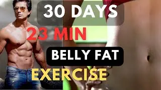Belly Fat reduction exercise with Timer and Instructions