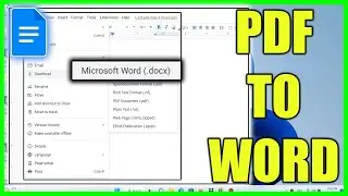 How to Convert PDF to word using Google Docs Easily - Without any Issue