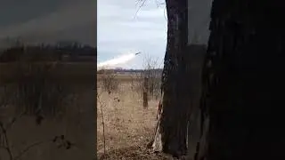 Украина - Россия Война. Бук М1 ведёт огонь по цели 