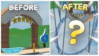 Building a ROLLERCOASTER With My Screen UPSIDE DOWN in Theme Park Tycoon 2!